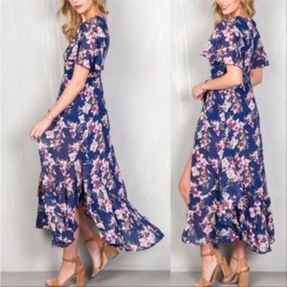 FLORAL ROMPER * maxi womens womens flowers print - Picture 2 of 3